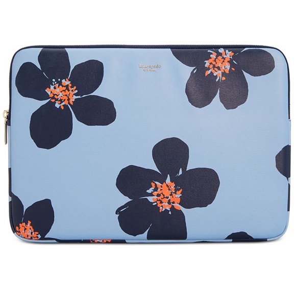 kate spade Accessories - Kate Spade Blue Floral Universal Laptop Case Bag - Pop Art Style Flowers NWOT